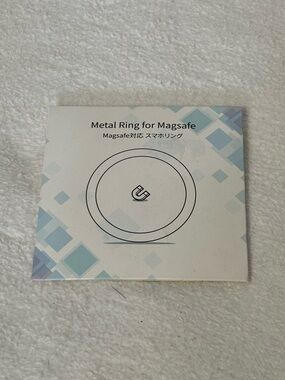 MagSafe-Compatible Metal Ring Phone Grip — White